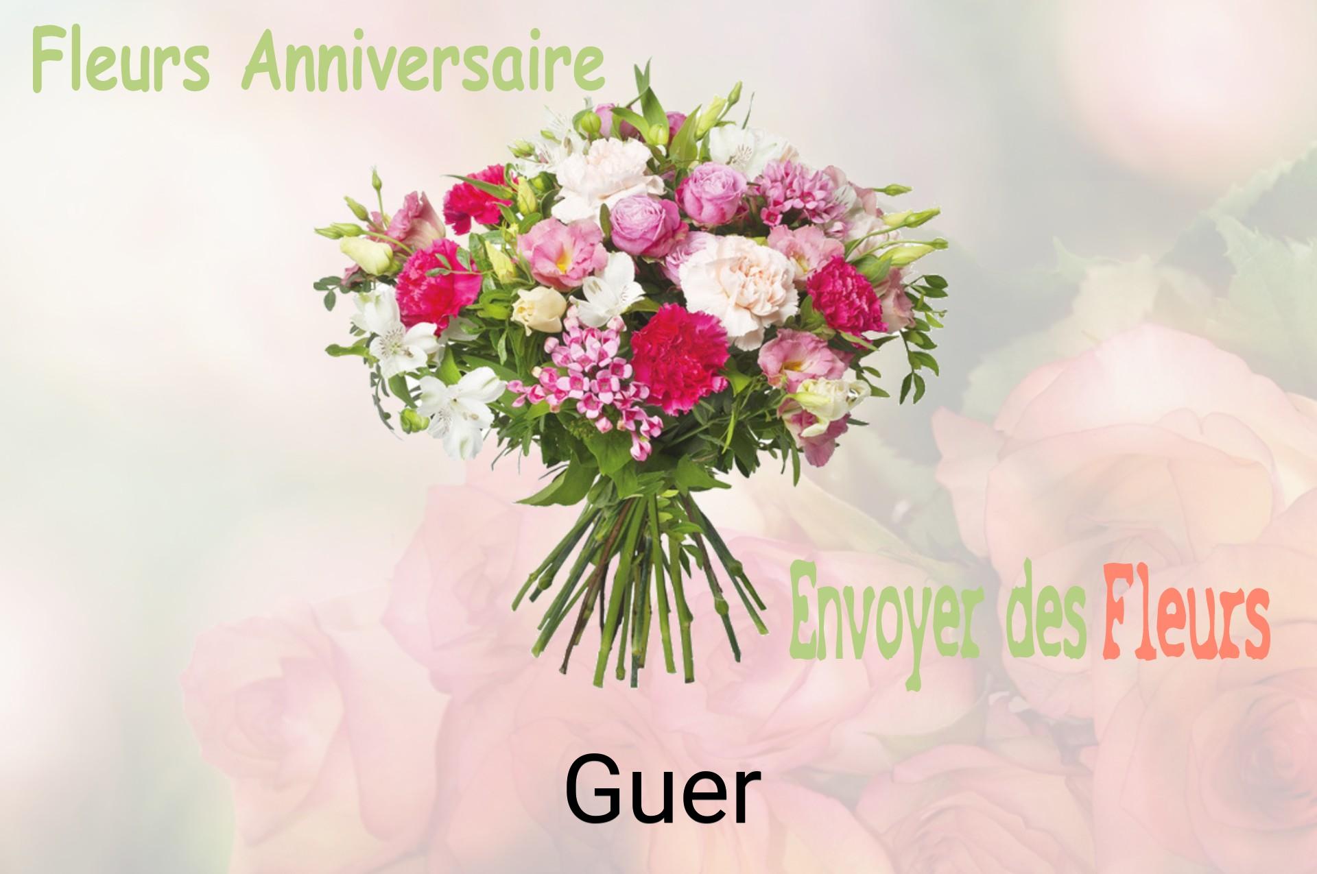 Bouquet de fleurs d’anniversaire livré à Guer
