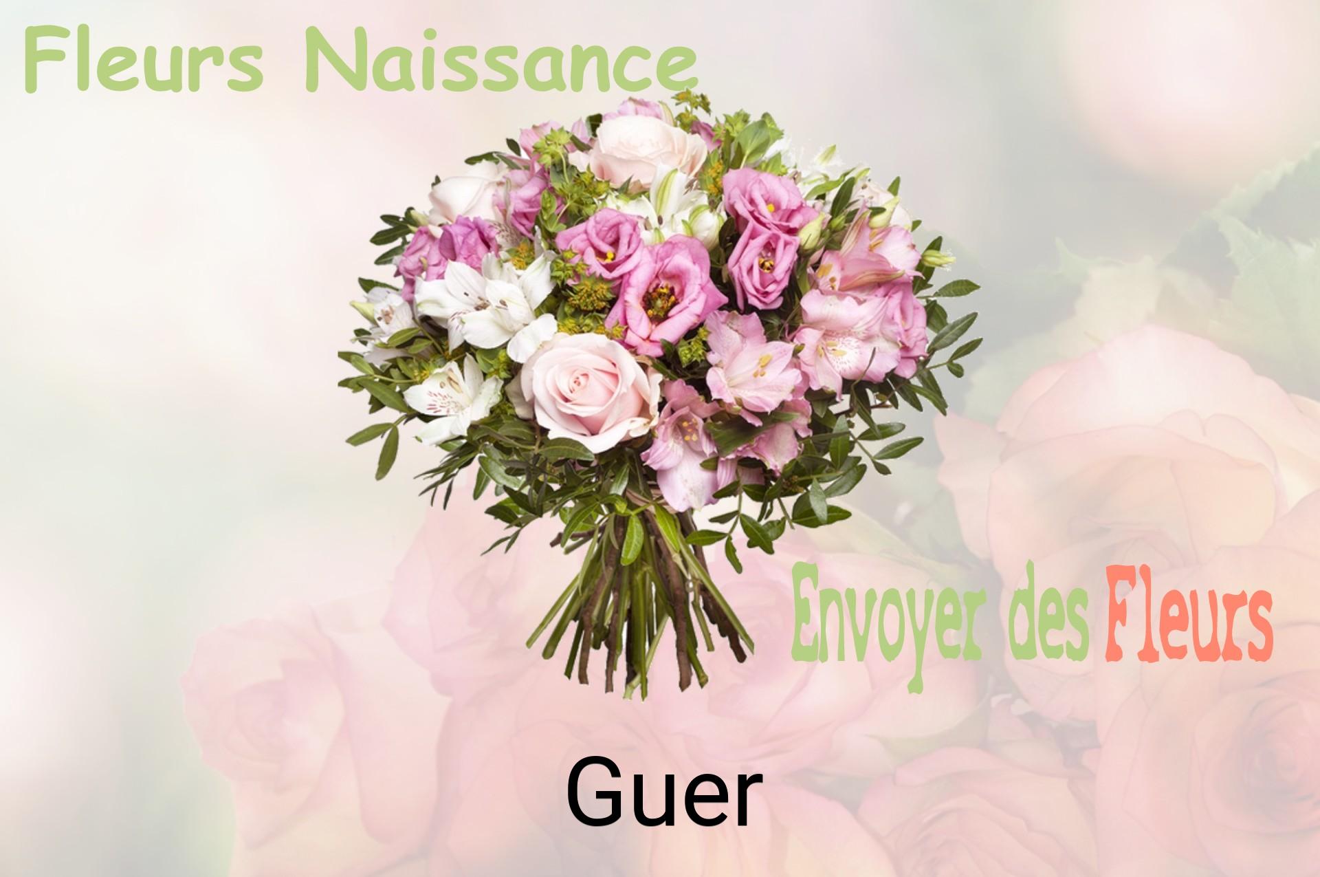 Bouquet de fleurs de naissance livré à Guer